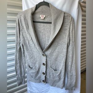 Mossimo Supply Co. Women's Light Gray / Cream Cardigan